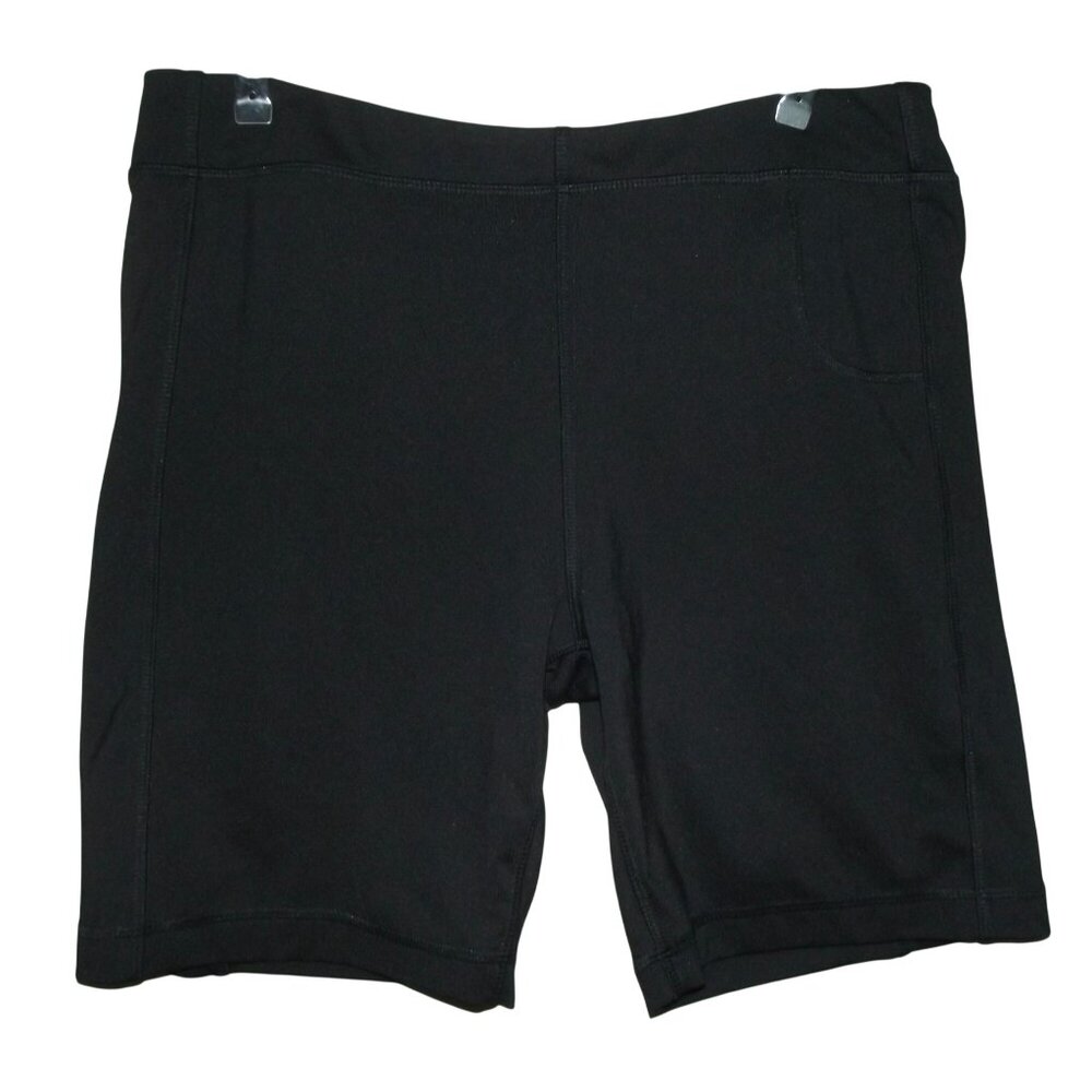 Moret Ultra Shorts Womens Size Large Black bike polyester spandex 7.5"inseam